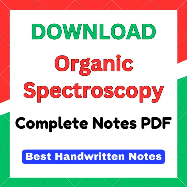 organic spectroscopy notes pdf