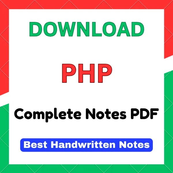 PHP notes pdf by Abhishek